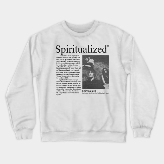 vintage spiritualized // fanart Crewneck Sweatshirt by psninetynine